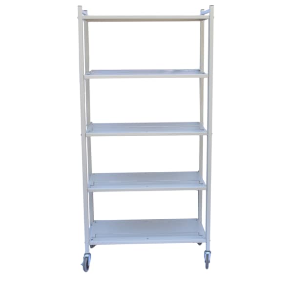 Std Vertical Open Chart Rack 3 Shelves 40 Binder Capacity in Light Gra